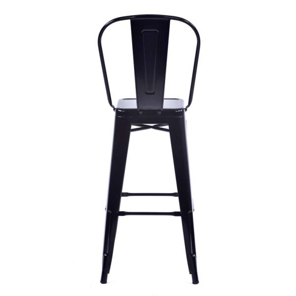 Tolix Style High Chair Black