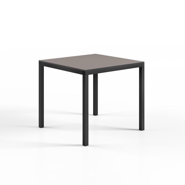 Hybrid Square Table - 80 x 80cm - Anthracite Base /Turtle Dove Top