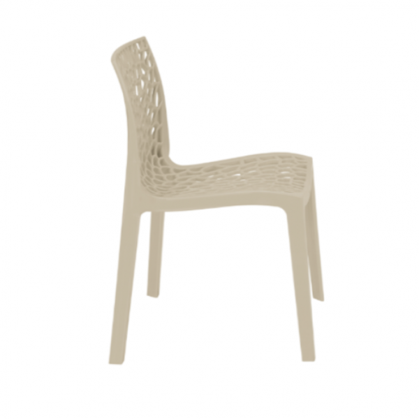 Neptune Side Chair - High Quality Polypropylene - Restaurant / Café - Jute