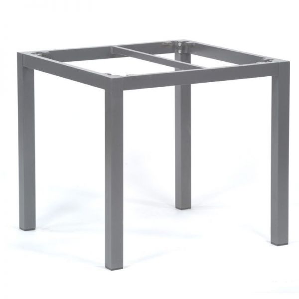 Steel 80x80cm Square Dining Table – Box Frame Base with Cement Isotop
