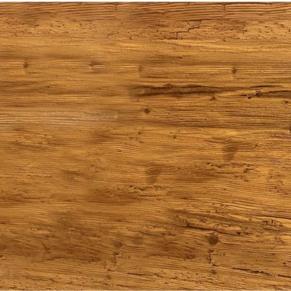 Steel 110x70cm Rectangular Dining Table – Box Frame Base with Aged Pine Isotop