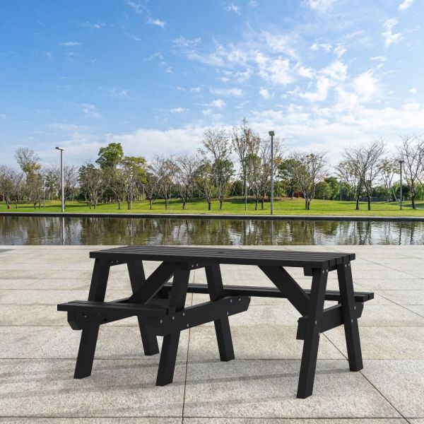 Eco Theo A Frame Wheelchair Access Recycled Plastic Picnic Table 150cm