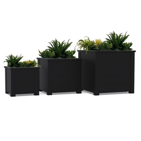 Eco Calvin Recycled Plastic Planter Large 82.5 x 82.5 x 80cm