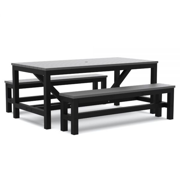 Eco Otto Rectangular 180x90cm Recycled Plastic Table