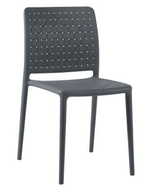 Fame Side Chair Durable - Polypropylene Seat - Stackable - Anthracite