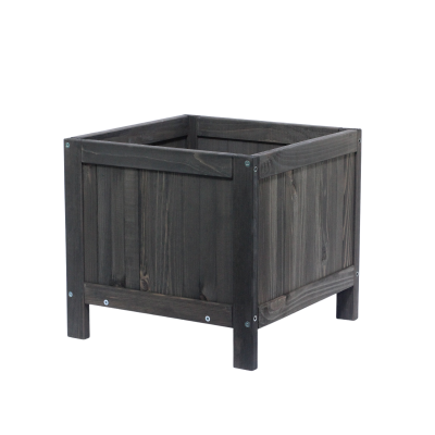 Blenheim Square Planter - 40 x 40 x 30cm Dark Grey - 2 Pack