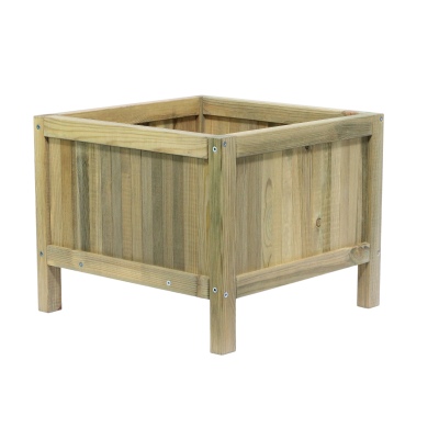 Hampton Heavy Duty Square Planter - 50 x 50 x 30cm Green - 2 Pack