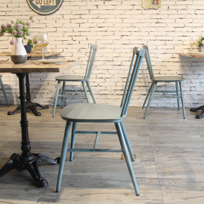 Commercial Vintage Grey Pula Side Chair For Restaurants, Bars & Cafes