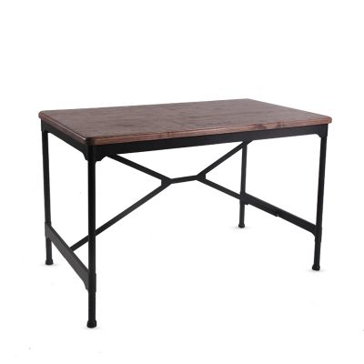 Rochester Steel & Ashwood 120x70cm Rectangular Dining Table
