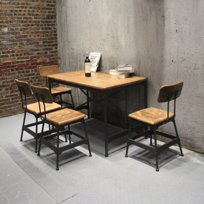 Rochester Steel & Ashwood 120x70cm Rectangular Dining Table