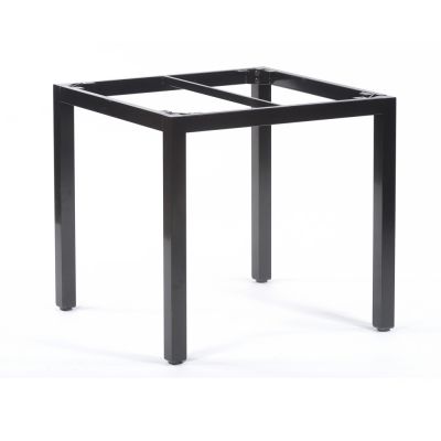 Square Table Base Box Frame 4 Leg - 77.5 x 77.5cm - Black - Suitable for 80 x 80cm Table Tops