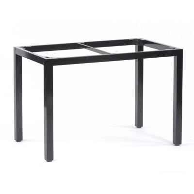 Rectangular Table Steel Box Base Frame 4 Leg -107.5 x 67.5cm - Black - Suitable for 110 x 70cm & 120 x 80cm Table tops