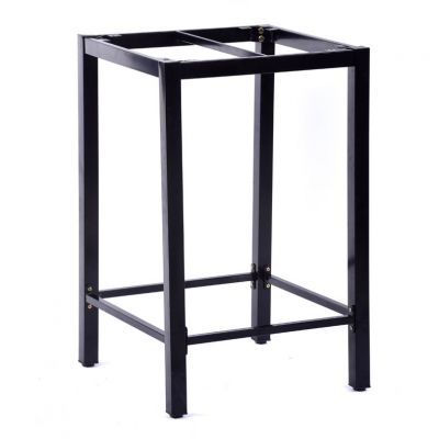 Steel Bar Table Box Base Black - 67.5 x 67.5 H108cm