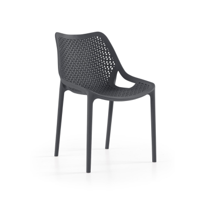 Oxy Side Chair - Durable Polypropylene Chair - Commerical Suitable Easily Cleaned - (Anthracite)