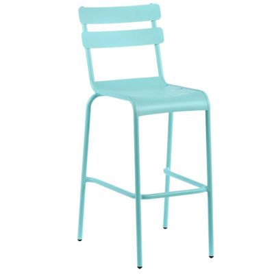 Anzio Aluminium Bar Chair - Blue