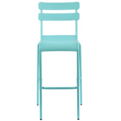 Anzio Aluminium Bar Chair - Blue