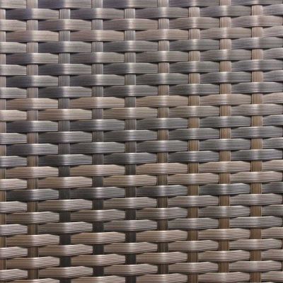 Classic Rattan Sofa Set With Glass Table - Two Arm Chairs & Sofa - High Quality Durable Rattan - Brown With Light Grey Cushions Included