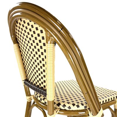 Paris Bistro Bar Chair - Cream/Brown