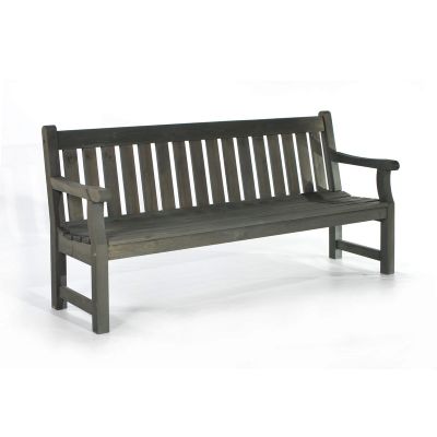 Darwin Park Bench – Durable Heavy Duty Garden Seat – 4 Person Suitable - 183cm Length - Dark Grey