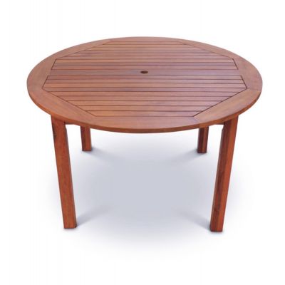 Devon Table Round - Durable Hardwood Design - 110cm Diameter