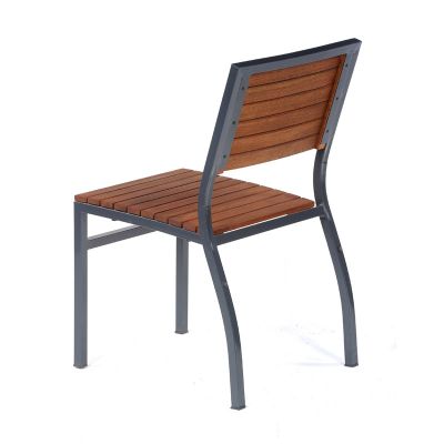 Dorset Side Chair - Powder Coated Metal Frame High Quality Hardwood - Stackable Commercial Seat
