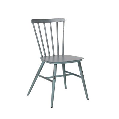 Commercial Vintage Blue Pula Side Chair For Restaurants, Bars & Cafes