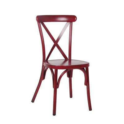 Commercial Vintage Red Chia Side Chair For Restaurants, Bars & Cafes