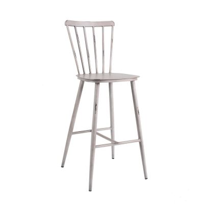 Commercial Vintage White Pula Bar Chair For Restaurants, Bars & Cafes