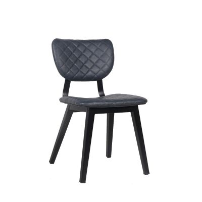 Commercial Vintage Dark Blue Newmarket Side Chair For Restaurants, Bars & Cafes