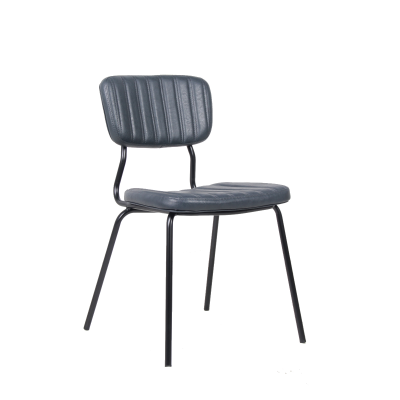 Commercial Vintage Dark Blue Sudbury Side Chair For Restaurants, Bars & Cafes