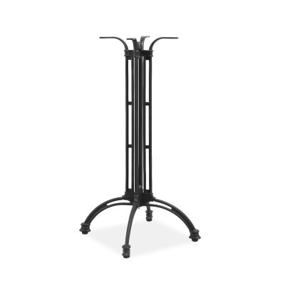 AL Bistro Style Bar Table Base Four Leg Black