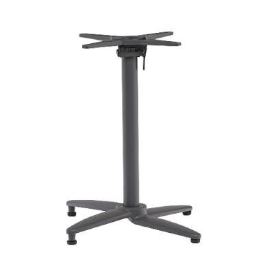 AL Table Base Folding Cross Top Black