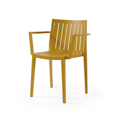 Elite Polypropylene Arm Chair - Mustard