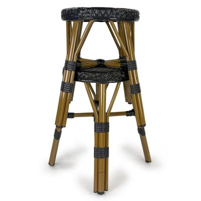 Paris Bistro Stackable Stool - Black