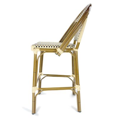 Paris Bistro Bar Chair - Cream/Brown