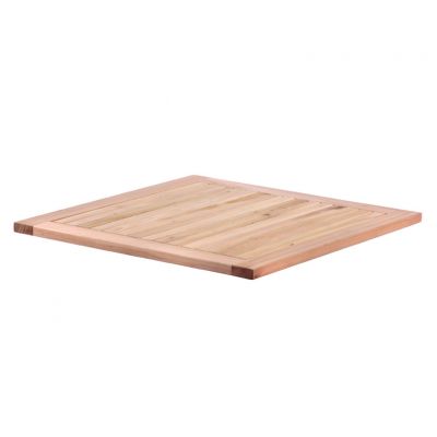 Hardwood Square 70x70cm Table Top