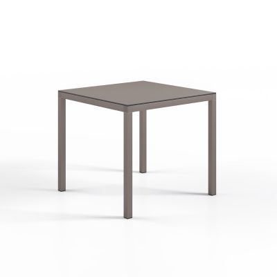 Hybrid Square Table - 80 x 80cm - Turtle Dove Base / Turtle Dove Top