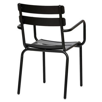 Anzio Aluminium Arm Chair - Black