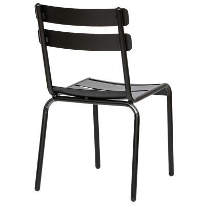 Anzio Aluminium Side Chair - Black