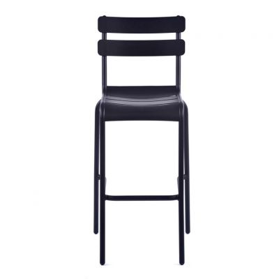 Anzio Aluminium Bar Chair - Black