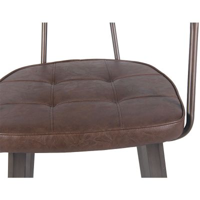 Belper Steel/Faux Leather Commercial Bar Chair