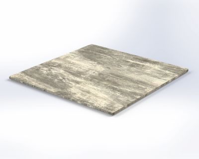 Isotop Square - 80 x 80cm - Durable Tabletop (Cement)