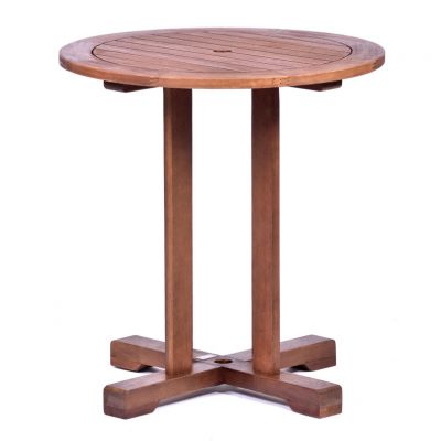 Devon Hardwood Pedestal Table - Diameter 70cm - Round Commercial Bar Table