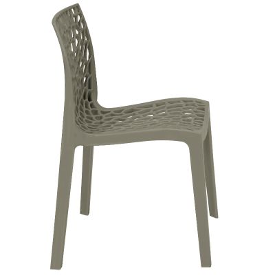 Neptune Side Chair - High Quality Polypropylene - Restaurant / Café - Grey