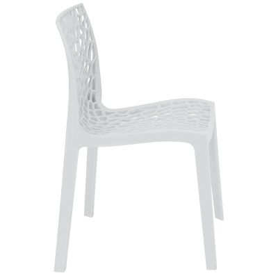 Neptune Side Chair - High Quality Polypropylene - Restaurant / Café - White