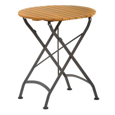 Newark Folding Table - Round 65cm Diameter - Space Saving High Quality Furniture