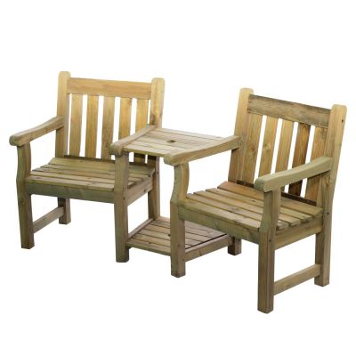 Darwin Companion Set Love Seat - Green Pine