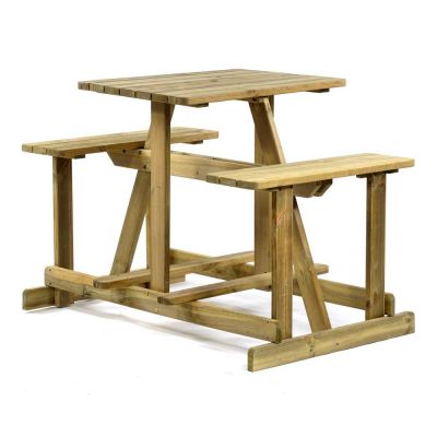 Guernsey Walk-In Commercial Bar  Table - 4 Person - Green Pine
