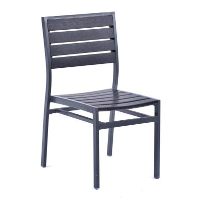 Jay Durawood & Aluminium Side Chair