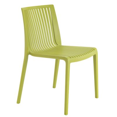 Cool Side Chair - Durable Polypropylene Seat - Stackable -  Green